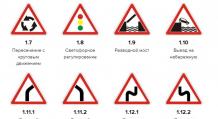 Road signs description